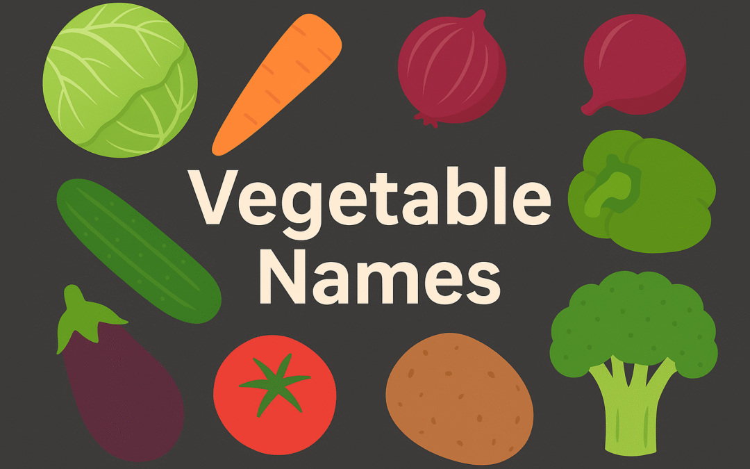 50 Indian Vegetables Name Guide for Kids